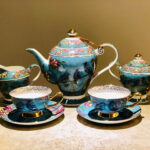 Blue Bird Coffee Set Bone China English Tea Set photo review