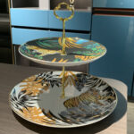 2-Tier Dream Jungle Serving Stand Porcelain Food Tray photo review