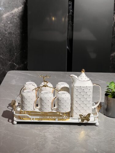 Fashionable Porcelain English Tea Set Modern Teapot Set photo review