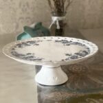 Blue and White Cake Stand Porcelain with Dome photo review