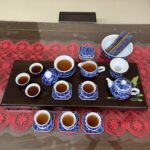 Flowers Blue and White Porcelain Chinese Gongfu Tea Set photo review