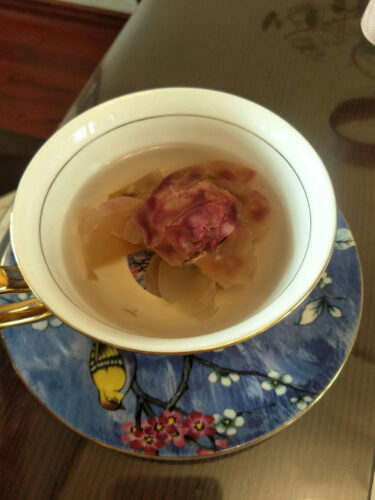 Bird Tea Cup and Saucer Set Bone China Blue photo review