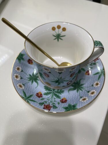 Floral Tea Cup and Saucer Set Porcelain photo review