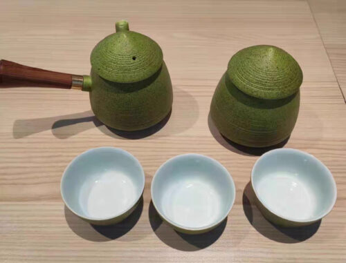 Portable Japanese Travel Tea Set Ceramic with Case photo review