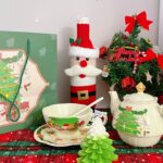 Christmas Tea Set for One Porcelain Teapot Set photo review
