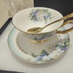 Violet Tea Cup and Saucer Set Bone China photo review