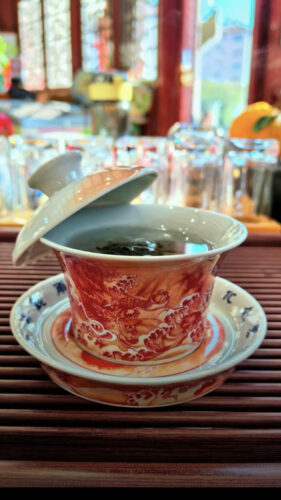 Chinese Dragon Tea Set Porcelain Gaiwan Tea Set photo review