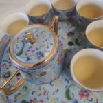 Enamel Chinese Kung Fu Tea Set with Tray photo review
