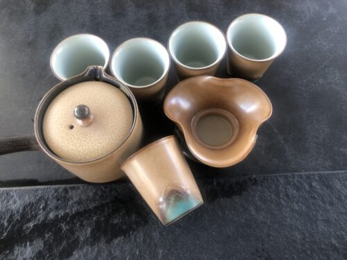 Yellow Lotus Japanese Gongfu Tea Set with Tray photo review