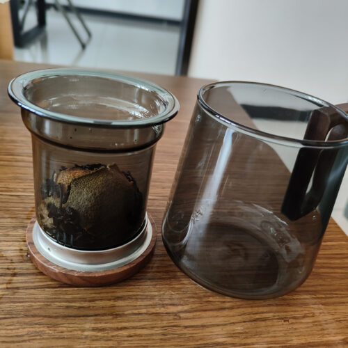 Glass Steep Tea Mug with Infuser and Lid 17 OZ photo review
