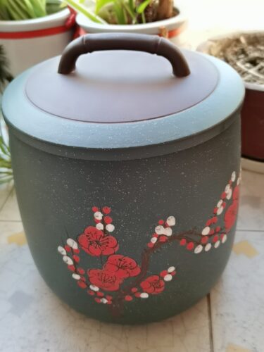 Yixing Purple Tea Caddy Loose Tea Tin Storage Canister photo review