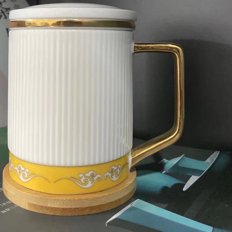 Auspicious Steep Tea Mug with Infuser and Lid 15 OZ Customized photo review