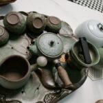Lotus Japanese Gongfu Tea Set Rough Pottery photo review