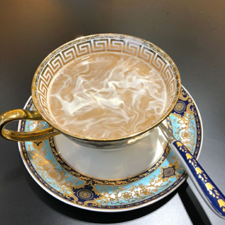 Click to view full screen Bohemian Tea Cup and Saucer Set Bone China photo review
