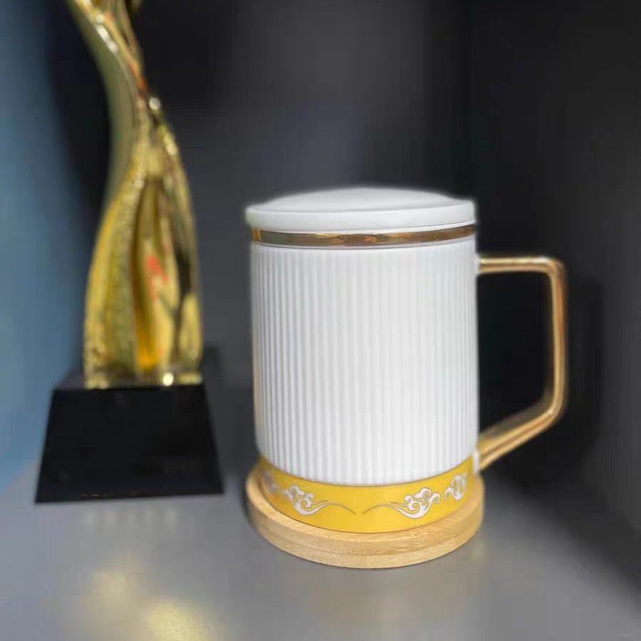 Auspicious Steep Tea Mug with Infuser and Lid 15 OZ Customized photo review