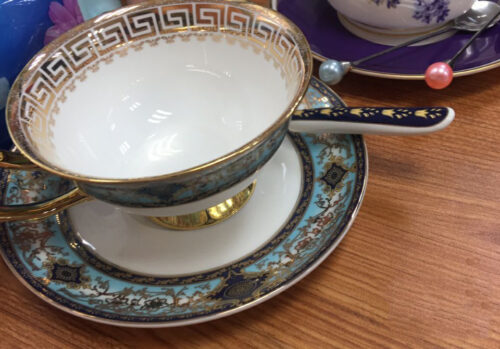 Upscale Palace Cup and Saucer Set Bone China photo review