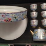 Enamel Chinese Kung Fu Tea Set with Tray photo review