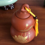 Gourd Shape Tea Caddy Loose Tea Tin Storage Canister photo review