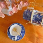 White and Blue Cup and Saucer Porcelain photo review