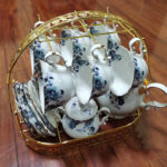 Blue White Flower English Tea Set Bone China Coffee Set photo review