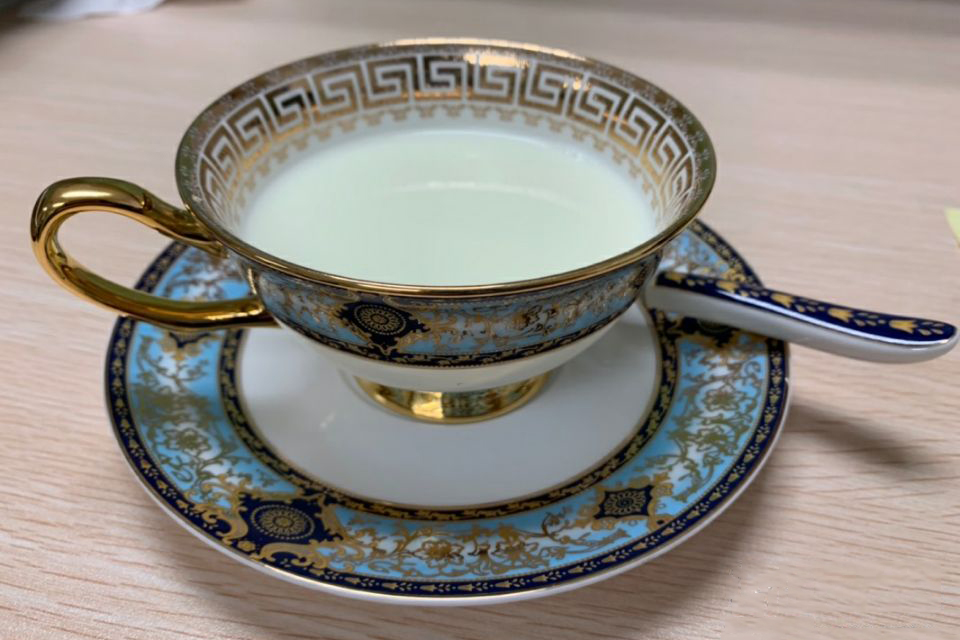 Click to view full screen Bohemian Tea Cup and Saucer Set Bone China photo review