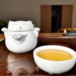 Cat Chinese Travel Tea Set Portable Free Customized photo review
