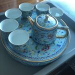 Enamel Chinese Kung Fu Tea Set with Tray photo review