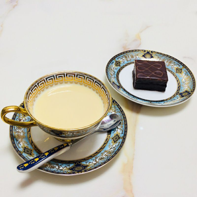 Click to view full screen Bohemian Tea Cup and Saucer Set Bone China photo review
