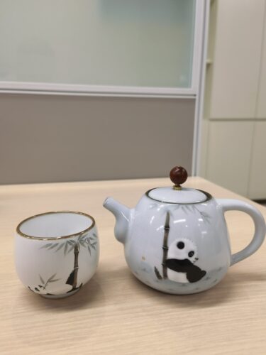 Panda Chinese Teapot Ceramic for Gonfu Cha 9 Oz photo review