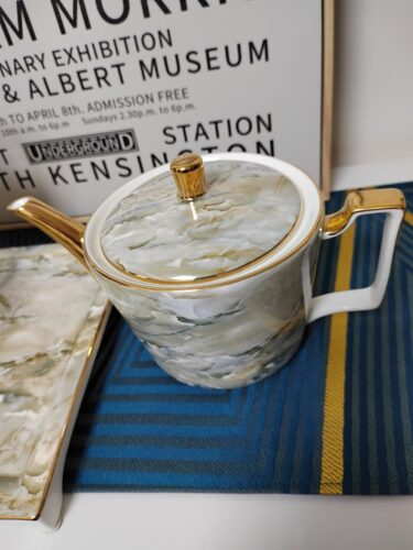 Luxury Coffee Set Porcelain Complete English Tea Set photo review