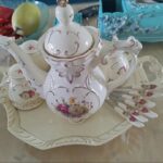 8-Piece Luxury English Tea Set Porcelain British Teapot Set photo review