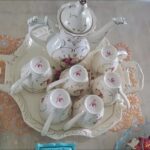 8-Piece Luxury English Tea Set Vintage Porcelain Teapot Set photo review