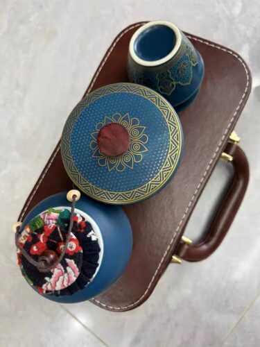 Flower Travel Tea Set with Luxury Bag photo review