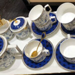 Yucca Bone China English Tea Set Blue and White photo review