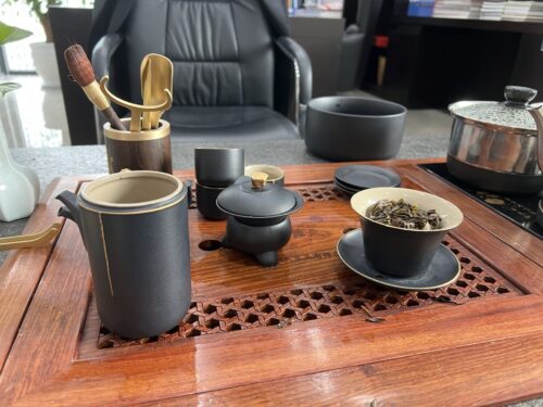 Complete Modern Chinese Gongfu Tea Set Ceramic photo review