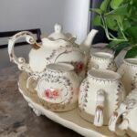Vintage English Tea Set Porcelain Luxury Teapot Set photo review