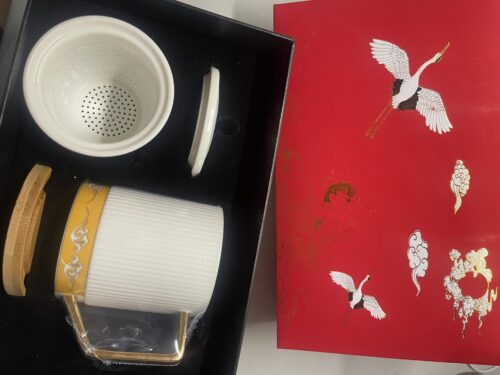 Auspicious Steep Tea Mug with Infuser and Lid 15 OZ Customized photo review