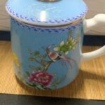 Bird Flowers Steep Tea Mug with Infuser and Lid 14.5 OZ photo review