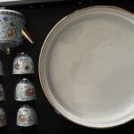 Enamel Chinese Kung Fu Tea Set with Tray photo review