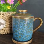 Floating Jade Steep Tea Mug with Infuser and Coaster 13.5 OZ photo review