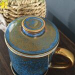 Floating Jade Steep Tea Mug with Infuser and Coaster 13.5 OZ photo review