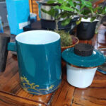 Tumbling Waves Tea Mug with Infuser and Lid 15 OZ photo review