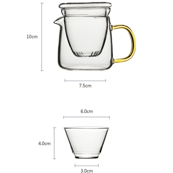 1069451754 1 4-Piece Chinese Travel Tea Set Glass with Mug