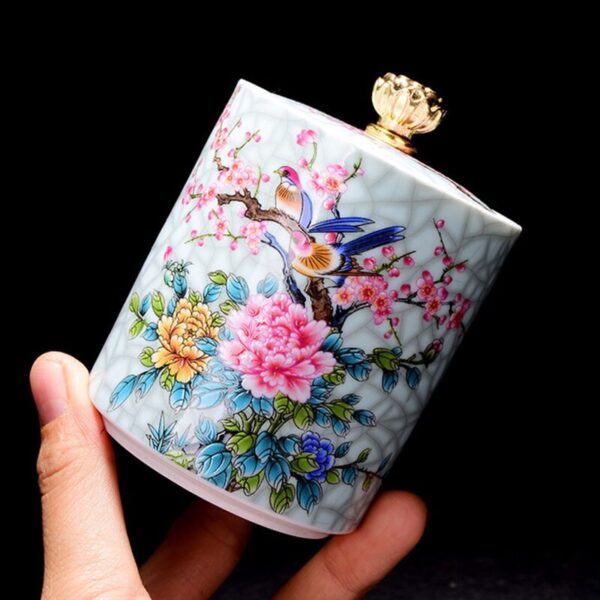 Floral Pattern Porcelain Tea Box 3