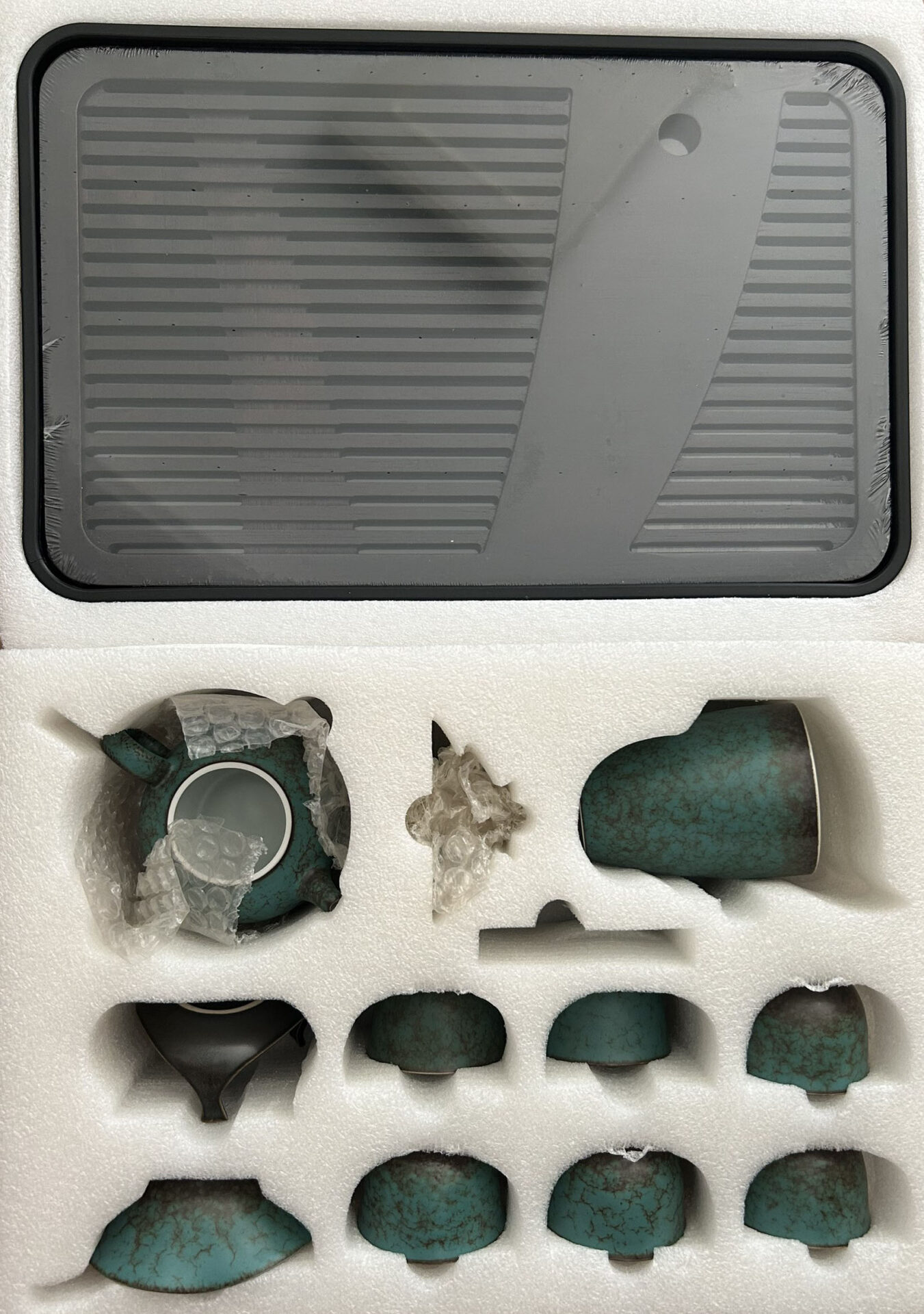 Click to view full screen Green Vintage Chinese Gongfu Tea Set Ceramic photo review