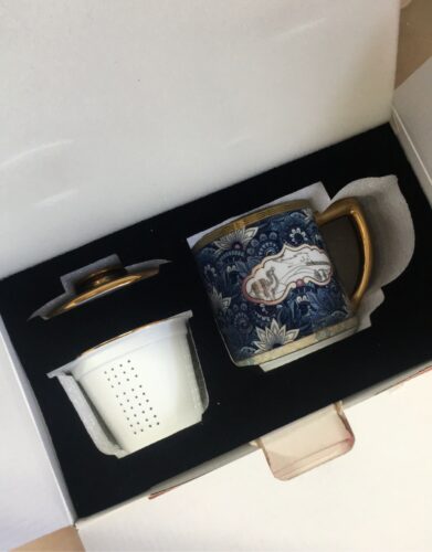 Click to view full screen Unique Celadon Steep Tea Mug with Infuser 13.5 OZ photo review