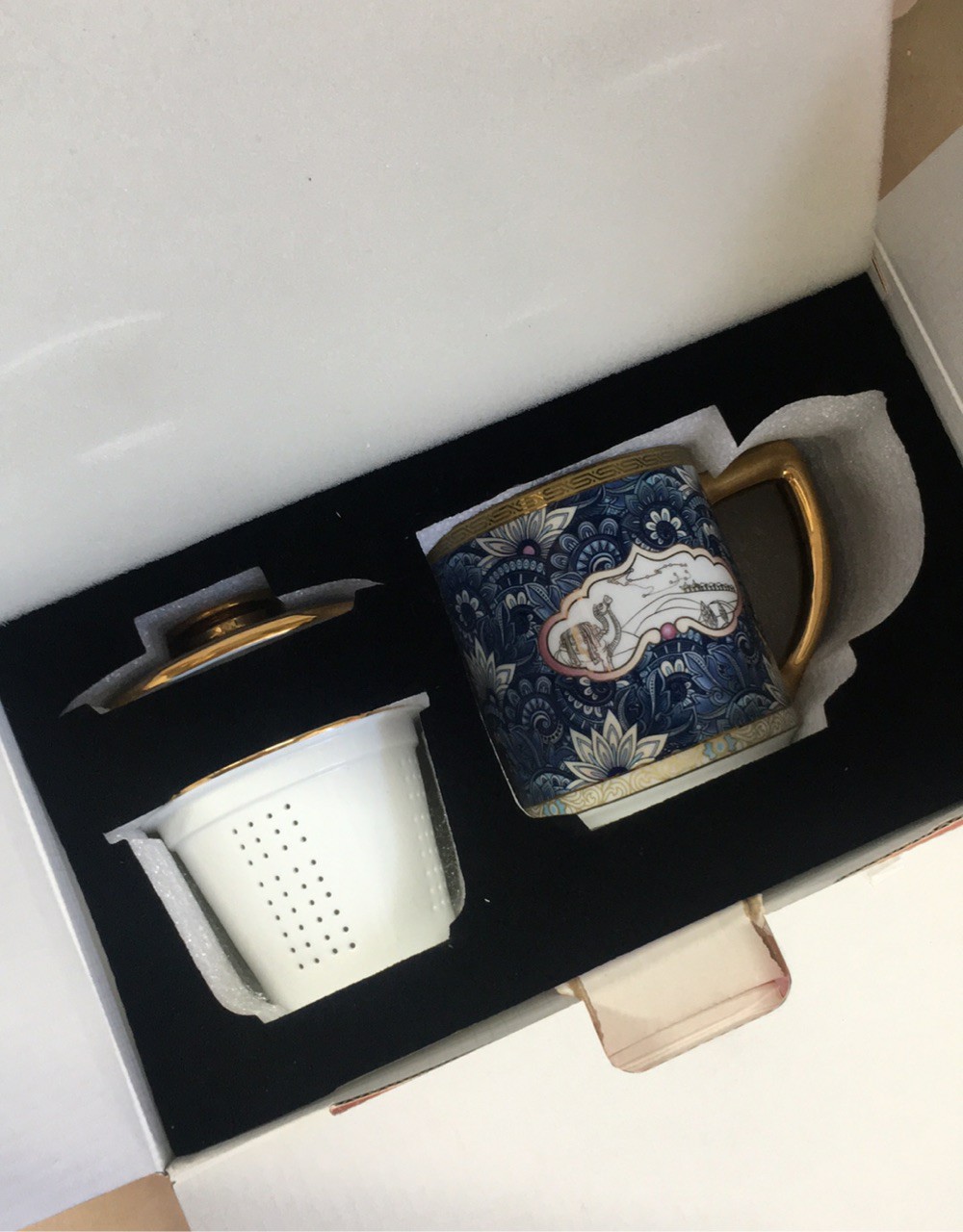 Unique Celadon Steep Tea Mug with Infuser 13.5 OZ photo review