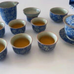 Vintage Chinese Gongfu Tea Set Porcelain Blue and White photo review