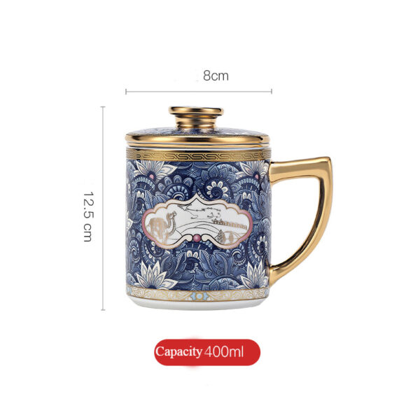 1350228017 1 Unique Celadon Steep Tea Mug with Infuser 13.5 OZ