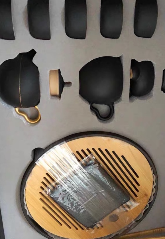 Riveting Chinese Gongfu Tea Set Ceramic with Tray photo review